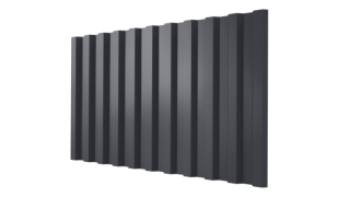 Профнастил С21 1051/1000x0,3 мм, 7024 графитовый серый глянцевый