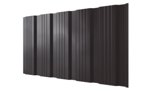 Профнастил К20 1195/1130x0,45 мм, 8019 серо-коричневый глянцевый