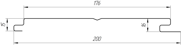 Лайн Про Полоса 200/176x0,45 мм, 2011 насыщенный оранжевый глянцевый