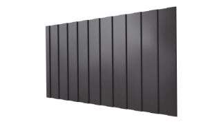 Профнастил С8 1200/1150x0,45 мм, 8019 серо-коричневый глянцевый