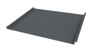 Фальцевая кровля 562/550x0,65 мм, 7011 железно-серый глянцевый
