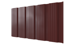 Профнастил К20 1195/1130x0,4 мм эконом, 3009 оксид красный глянцевый