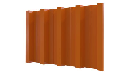 Профнастил Н60 902/845x0,65 мм, 2011 насыщенный оранжевый глянцевый