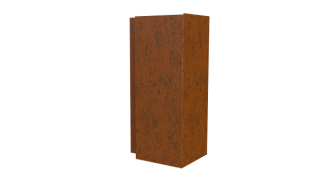 Планка угла наружного сложная Блок-хаус 110x110x2000 мм, Картэн