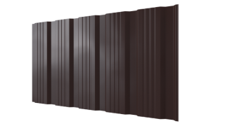 Профнастил К20 1195/1130x0,5 мм, 8017 шоколадно-коричневый глянцевый