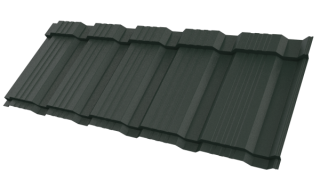 Металлочерепица Каскад 1195/1130x0,5 мм, 6009 пихтовый зелёный матовый