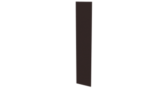 Крепежная планка 10x40x10 мм, 8017 шоколадно-коричневый PUR Pruf