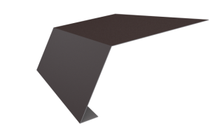 Планка карнизная 100x65x2000 мм, 8017 шоколадно-коричневый матовый