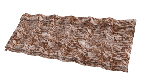 Профиль Феникс 1180/1100x0,45 мм, 8019 Дикий камень