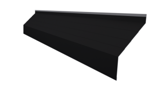 Ламель Юкка 110x0,45 мм, 9005 чёрный янтарь матовый