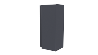 Планка угла наружного сложная Блок-хаус 110x110x2000 мм, 7024 графитовый серый PUR Pruf
