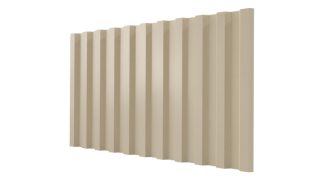 Профнастил С21 1051/1000x0,7 мм, 1015 св. слоновая кость глянцевый