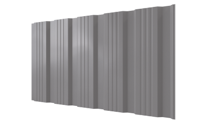 Профнастил К20 1185/1120x0,3 мм, 9006 бело-алюминиевый глянцевый