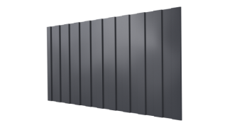 Профнастил С8 1200/1150x0,5 мм, 7024 графитовый серый PUR Pruf