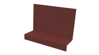 Примыкание боковое фальц 25x65x130 мм, 3009 оксид красный глянцевый