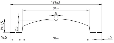 Штакетник Европланка Престиж 131x0,45 мм, 7024 графитовый серый матовый