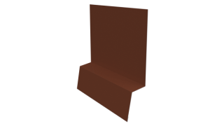 Планка стартовая фальц 135x30x55 мм, 8004 медно-коричневый глянцевый