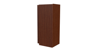 Планка угла наружного сложная Блок-хаус 110x110x2000 мм, Дуб Кельтик 3D