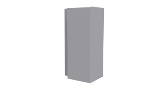 Планка угла наружного сложная Блок-хаус 110x110x2000 мм, 7004 сигнальный серый глянцевый